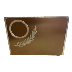 Plakette på sokkel 3 farver