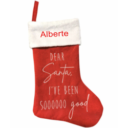 Julesok Dear Santa med navn