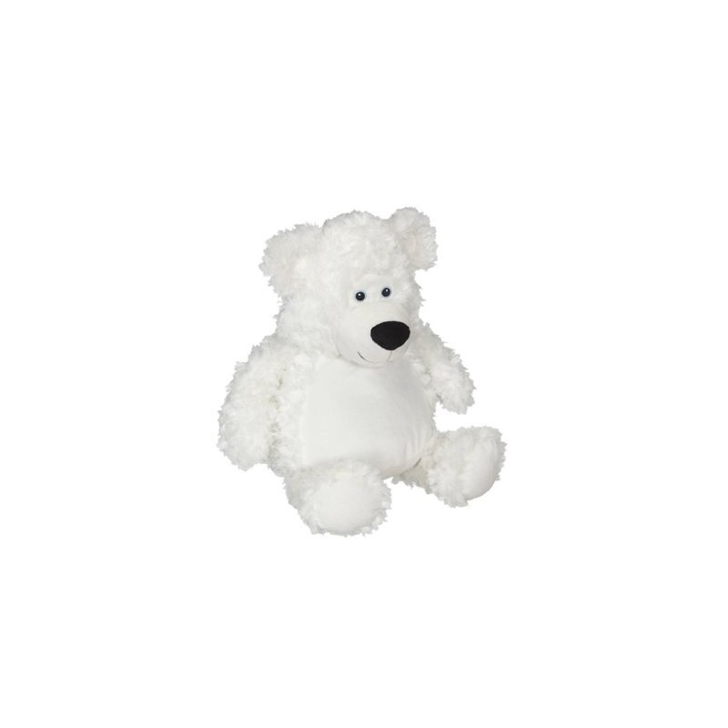 Navnebamse - BOBBY Bjørn - Hvid - 41 cm