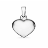 Scrouples Hjerte Sølv glat 11 x 13 mm inkl. kæde