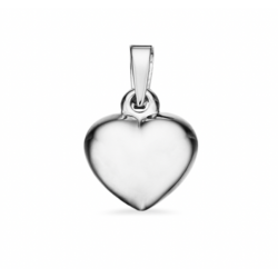Scrouples Hjerte Sølv glat 10 x 11 mm inkl. kæde