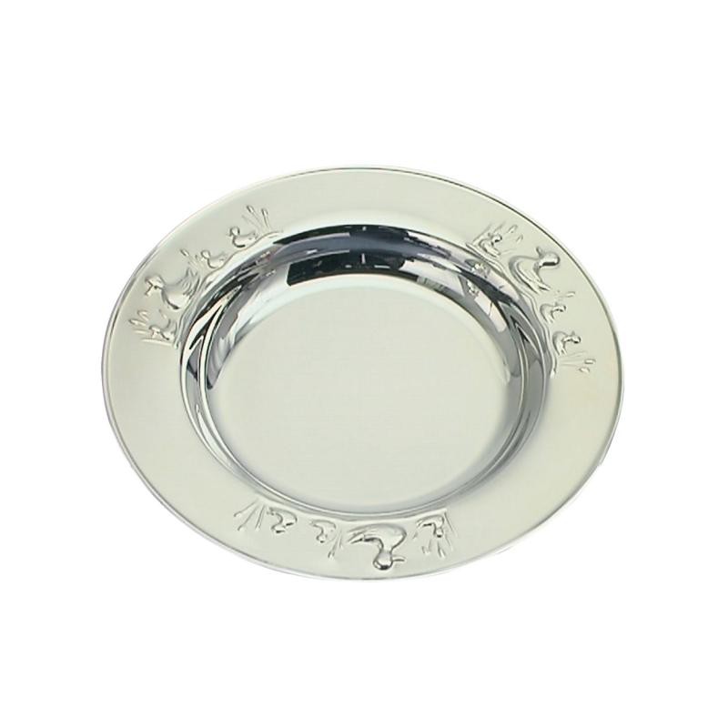 Nordahl Andersen Tallerken med ænder i sølv