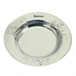 Nordahl Andersen Tallerken med ænder i sølv