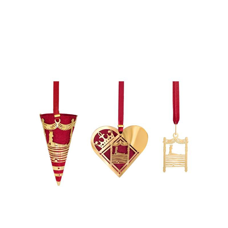 H.C. Andersen Julepynt - 3 Dele Prinsessen på ærten - Juleophæng