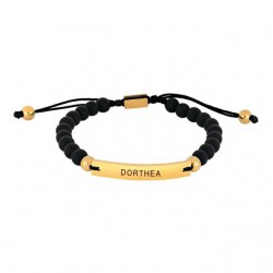 Nordahl Andersen armbånd m. IP-guld belagt plade