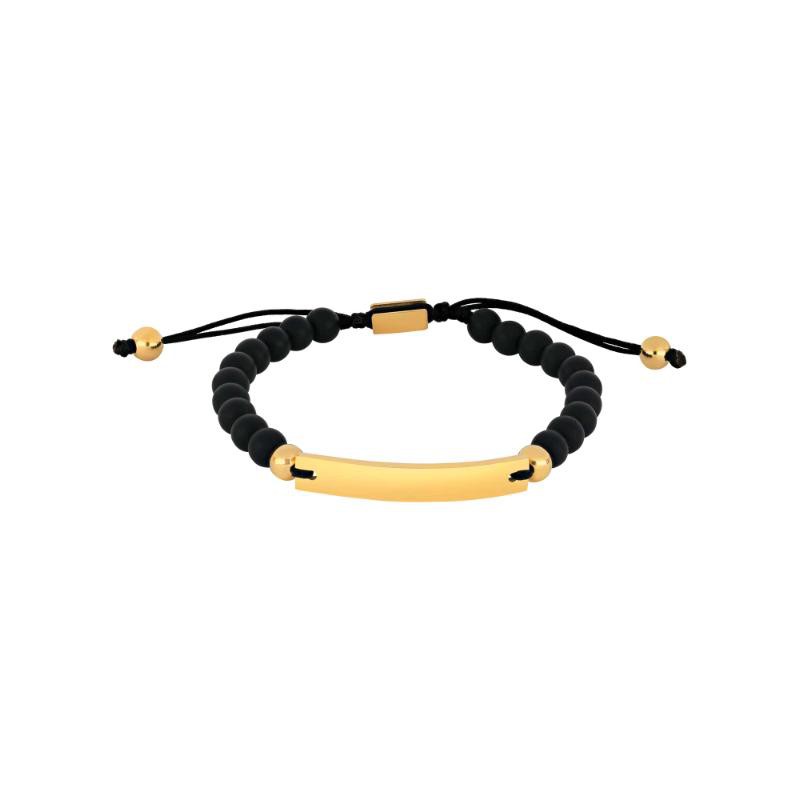 Nordahl Andersen armbånd m. IP-guld belagt plade