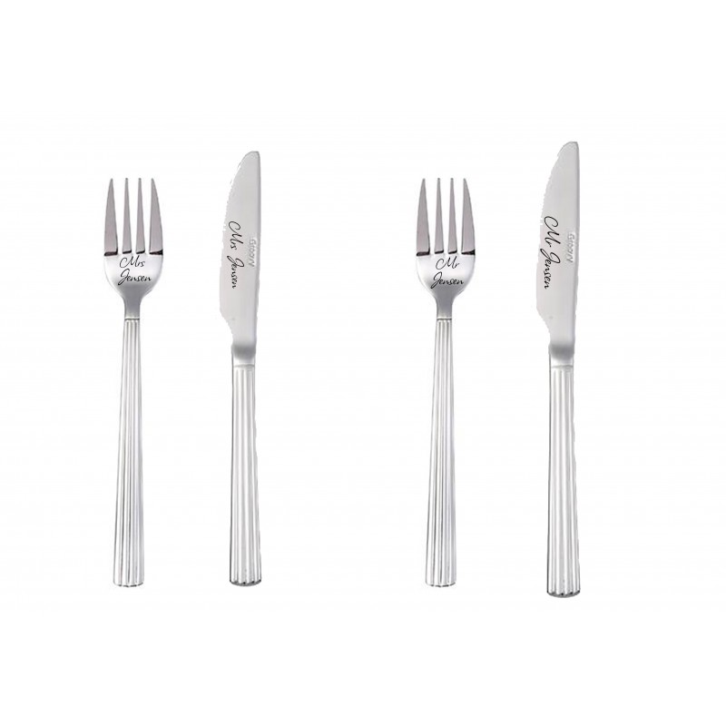 Bestiksæt til brudeparret Aida Groovy