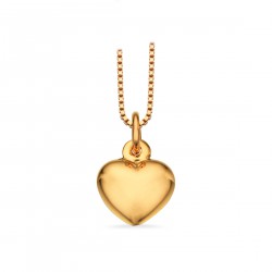 Scrouples Hjerte vedhæng 8 kt. guld inkl. kæde