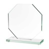 Pokal glas oktagon mellem 16 x 16 cm