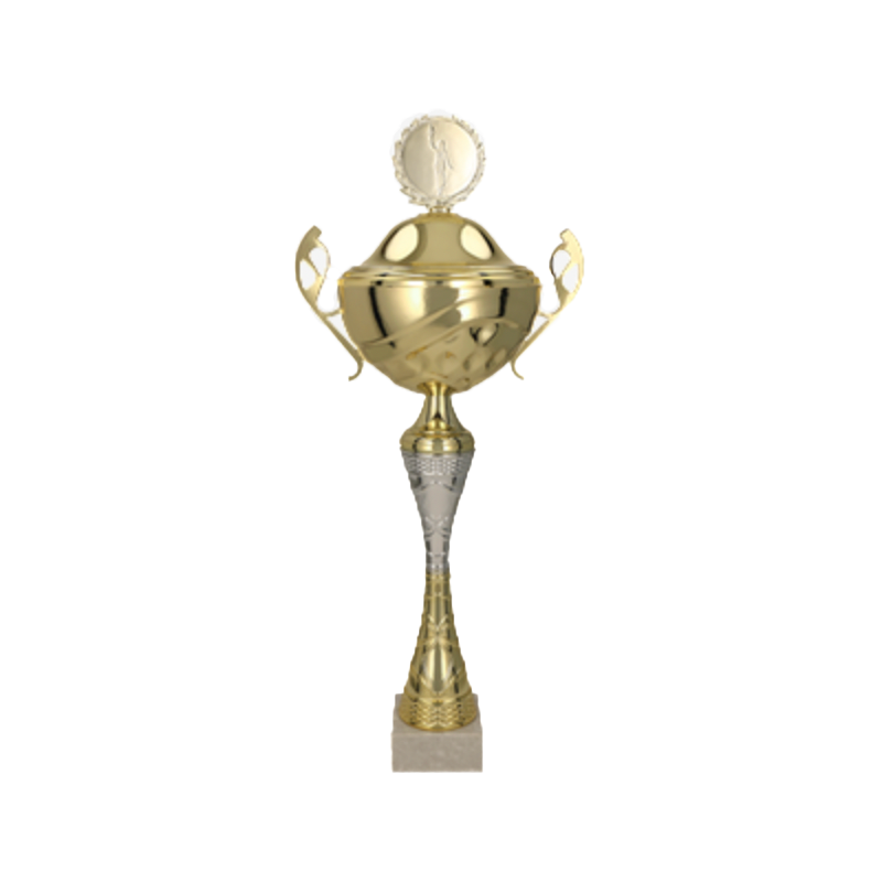 Guld pokal med låg Frigg