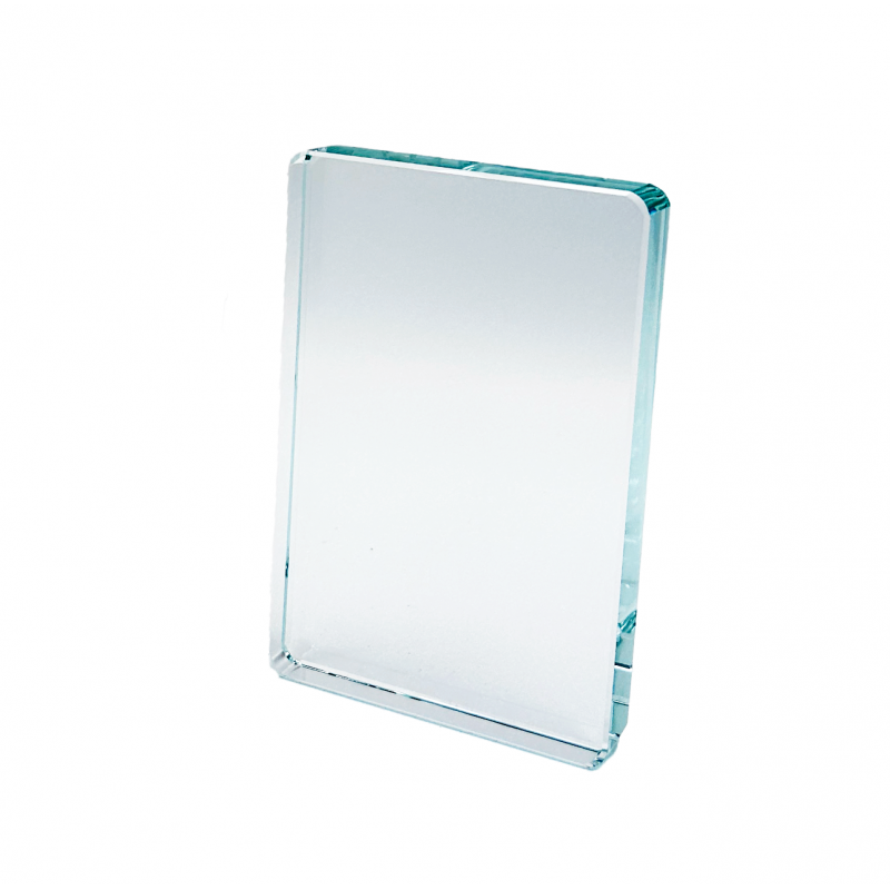 Glas pokal firkant m. runde kanter 15 cm