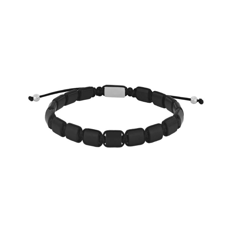 Son of Noa square blank onyx armbånd