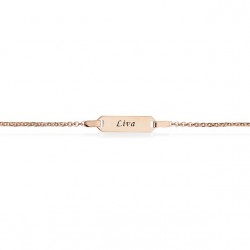 Scrouples Børnearmbånd plade 8 kt guld 14+2 cm