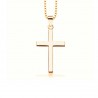 Scrouples Kors vedhæng Forgyldt 16x25 mm inkl. kæde
