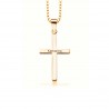 Scrouples Kors vedhæng Forgyldt 14x25 mm inkl. kæde