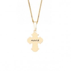 Nordahl Andersen Dagmarkors vedhæng forgyldt 17,5 mm inkl. kæde