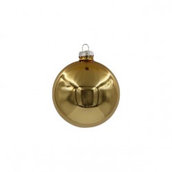 Julekugle med navn - Guld blank - 2. sortering