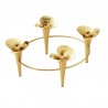 Georg Jensen Bloom lysestage - Forgyldt stål