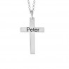 SON of Noa stål kors 20 x 29 mm inkl. kæde