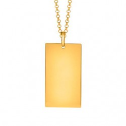 Son of Noa Dogtag blank forgyldt stål inkl. kæde