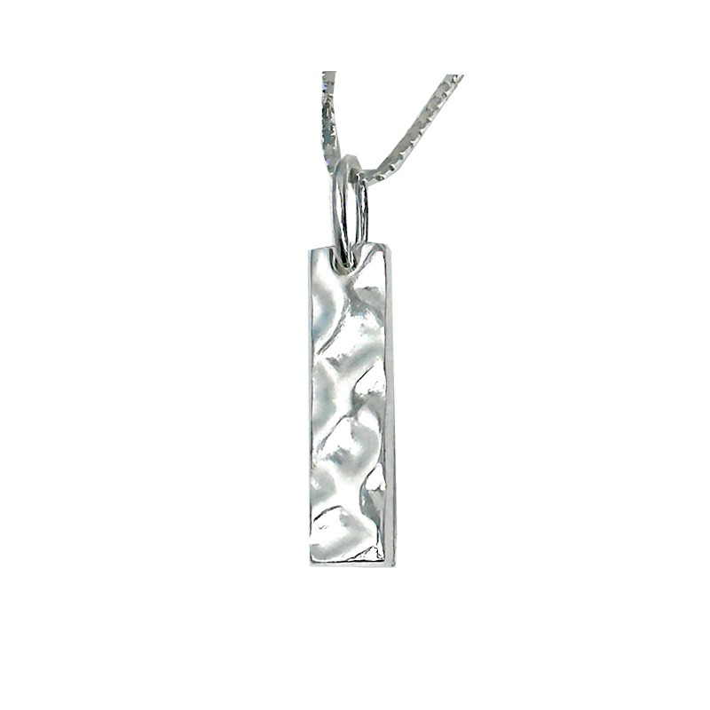 Dahl facet stav lille vedhæng sølv inkl. kæde