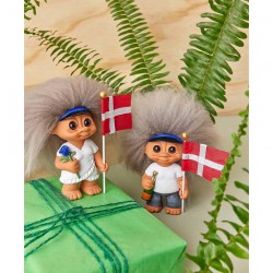 Lykketrold - Dreng student blå hat