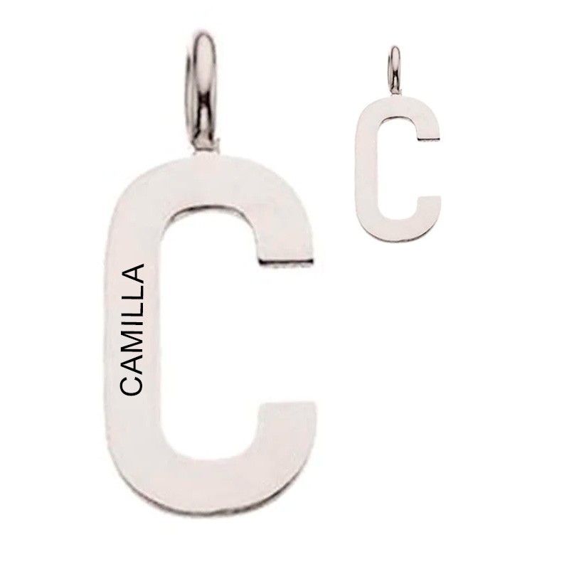 Scrouples C vedhæng sølv inkl. kæde